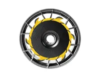 Disco aerodinamico turbofan anteriore in fibra di carbonio a secco per cerchi in alluminio. Porsche 718 GT4 RS - SRFADPGT4RSAL